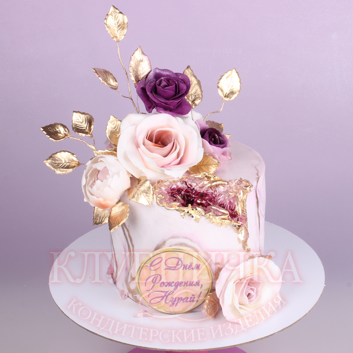 Торт "Восхитительный с минералами" 1900 руб/кг + 700 карамельный декор
